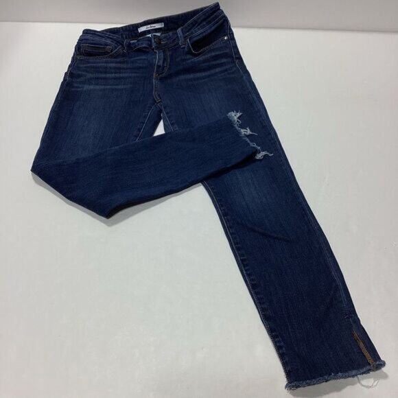 Sam Edelman Jeans The Kitten Mid Rise Skinny Ankle Size 29 Women's Raw Hem - Picture 1 of 11